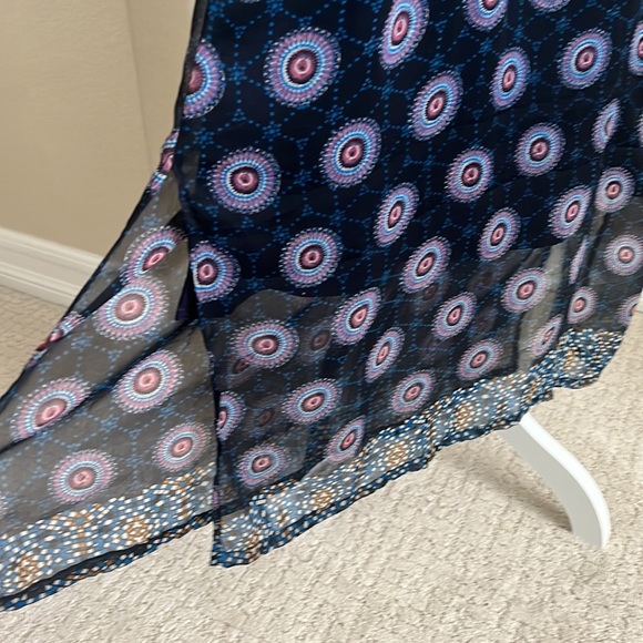 Printed sleeveless maxi dress - Picture 4 of 4